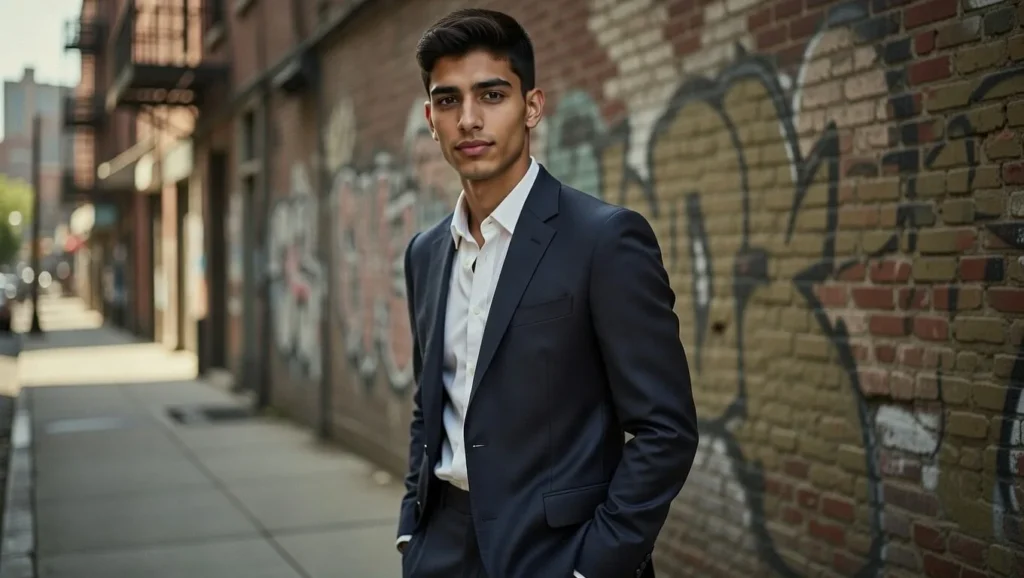 Street Style Fashion Male Prompt