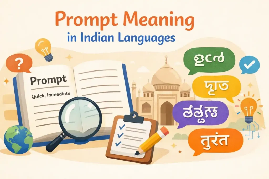 Prompt Meaning in Indian Languages