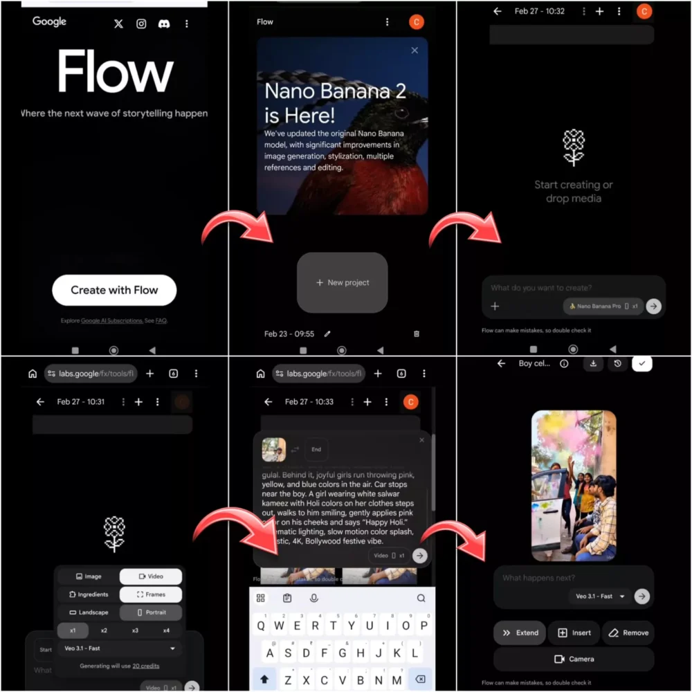 Holi Photo & Video Editing Prompts